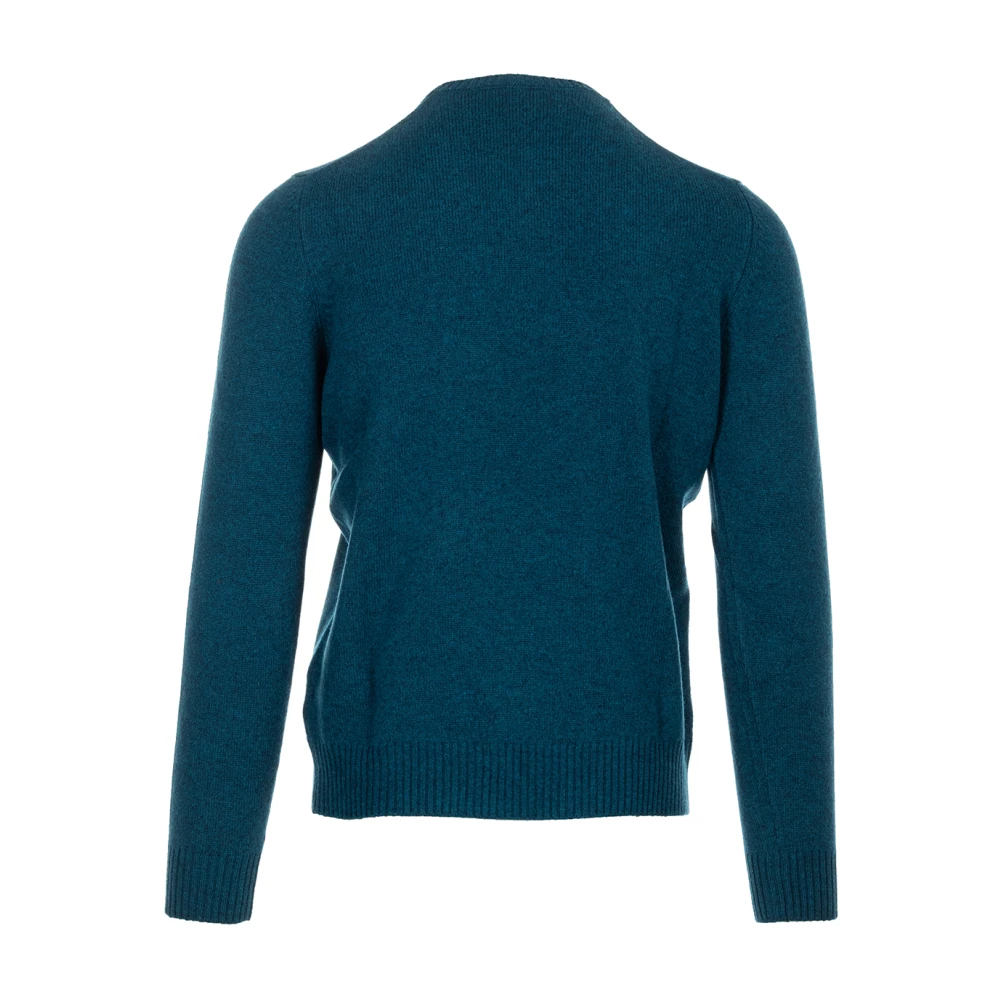 Gran Sasso Blauwe Sweater Paricollo ML Blue Heren
