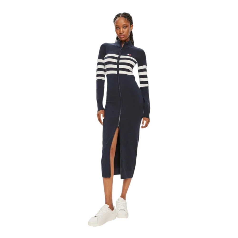 Tommy Jeans Midi-jurk met doorlopende tweewegsritssluiting