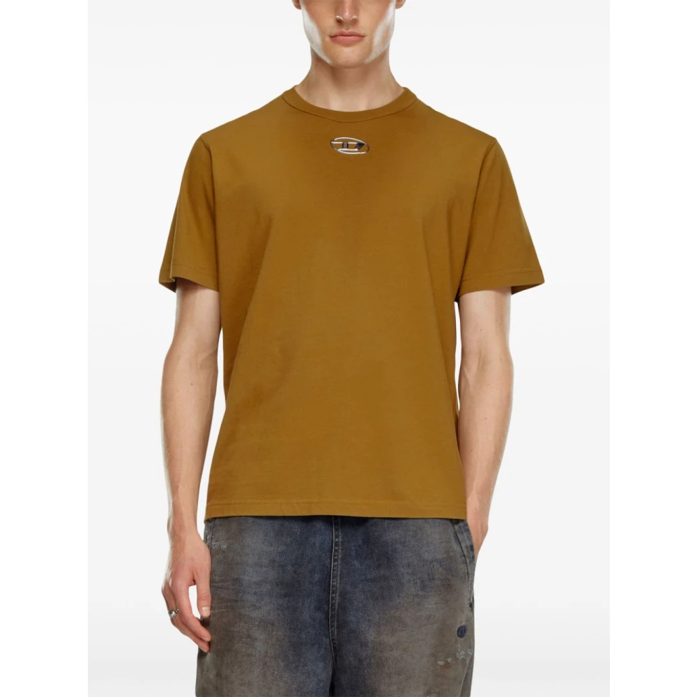 Diesel T-Shirts T-Just-Od 5Ev Brown Heren