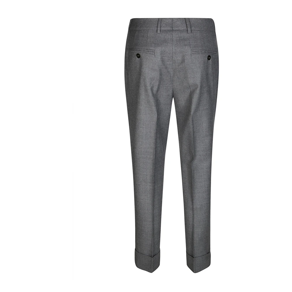 Incotex Flanellen Broek Gray Dames