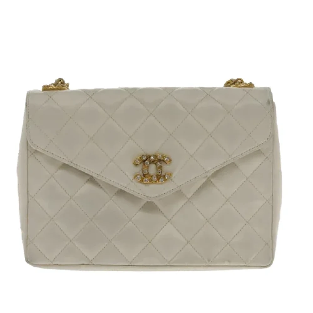 Chanel Vintage Pre-owned Satin chanel-bags White Dames