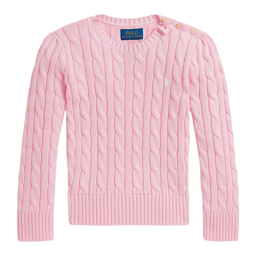Ralph Lauren Girls Pink Kids Knitwear, 6 Y, Jumper