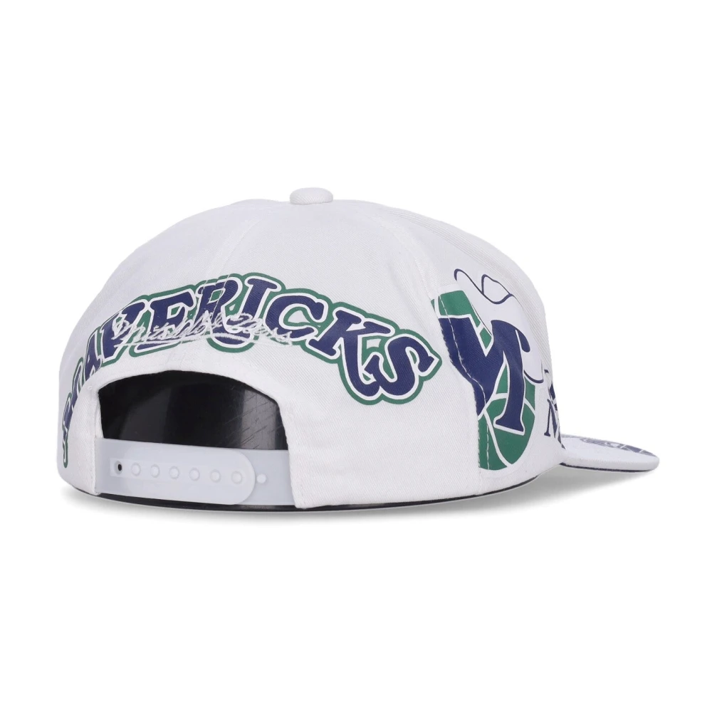 Mitchell & Ness NBA Dallas Mavericks Platklep Pet White Heren