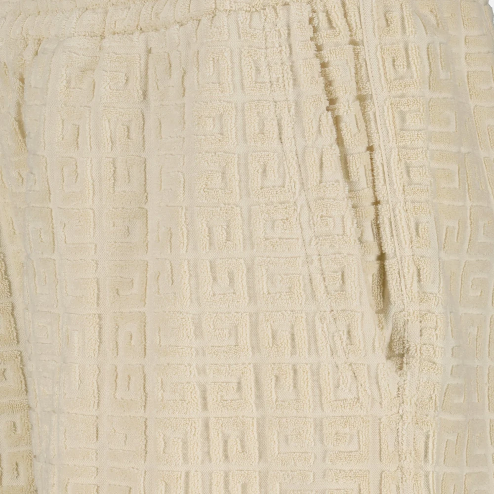 Givenchy 4G Print Lange Coupe Shorts Beige Heren