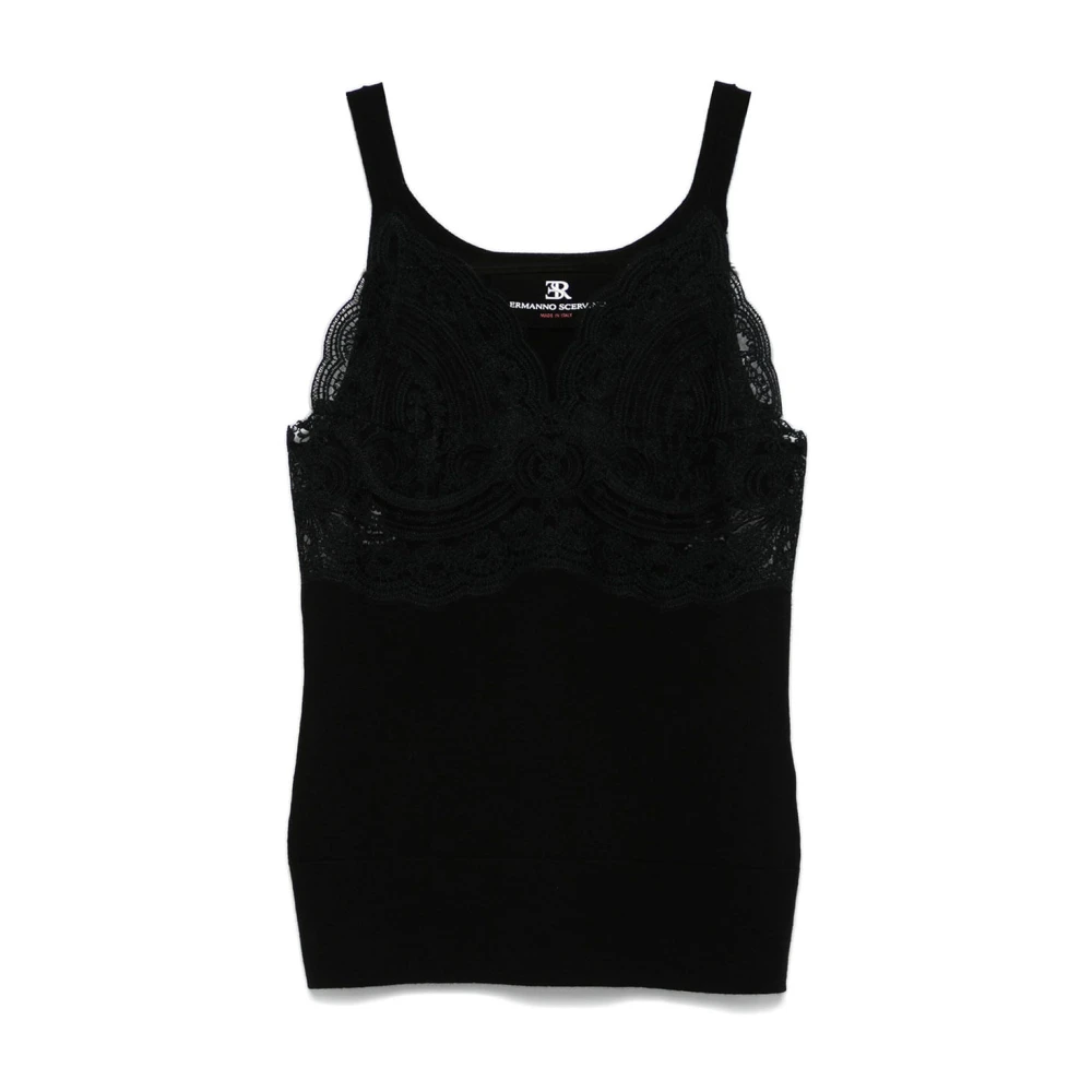 Ermanno Scervino Stijlvolle Tanktop voor Vrouwen Black Dames