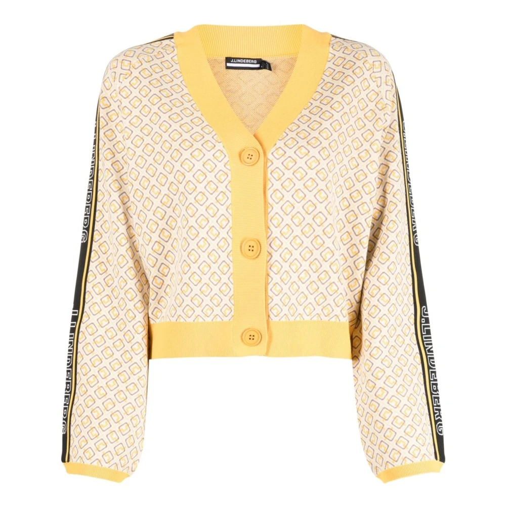 J.LINDEBERG Witte Gebreide Vest Multicolor Dames