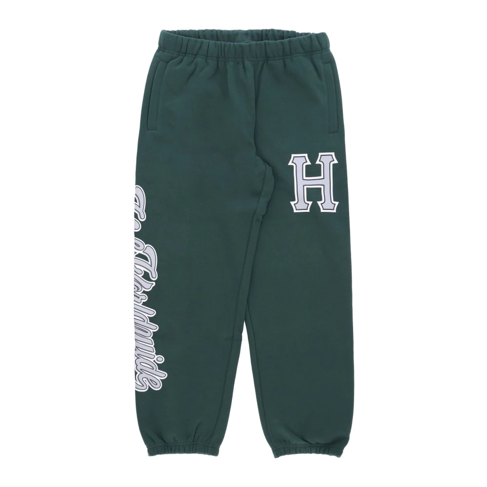 Huf Men's Green Sweatpants, Xl, Forest Fleece Joggers