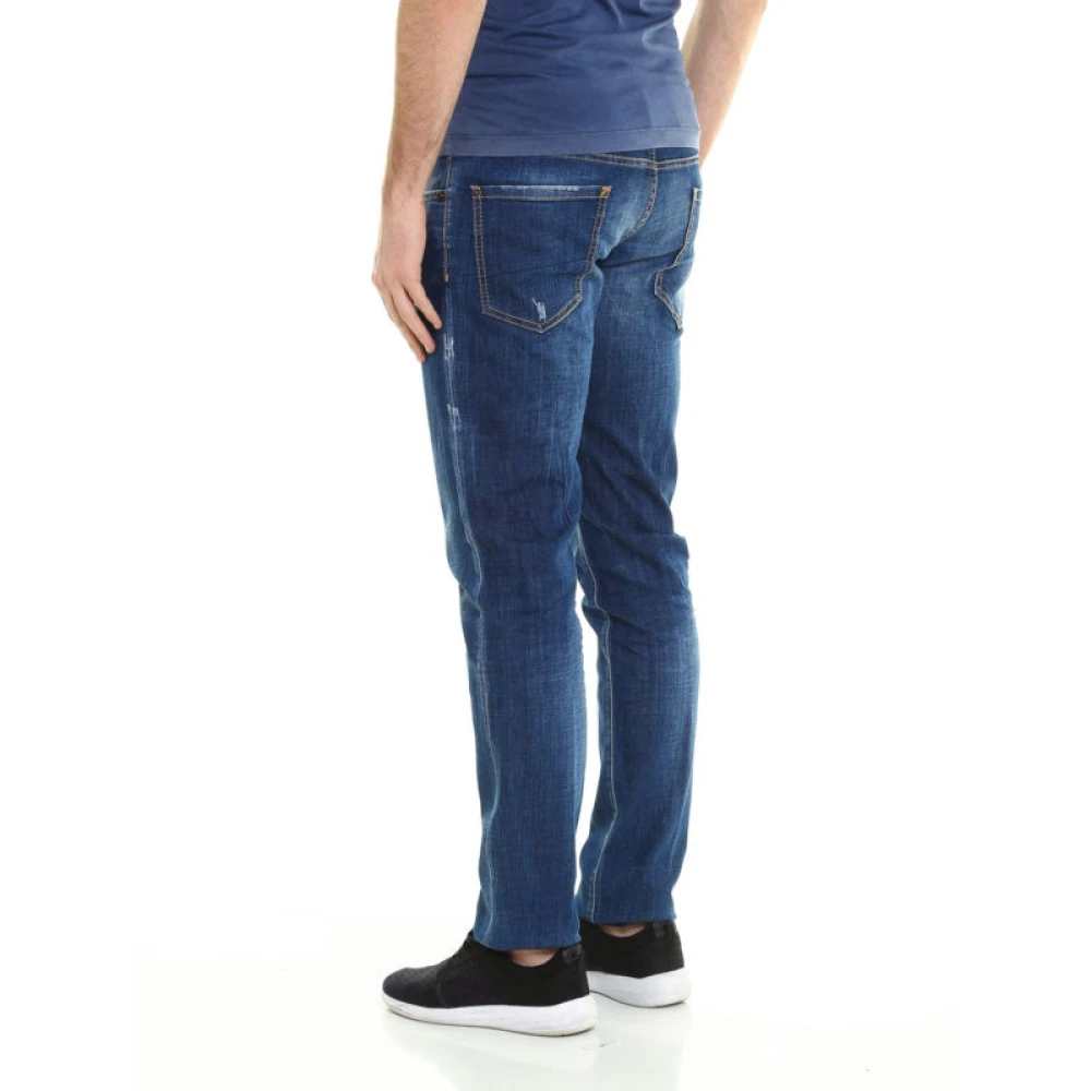 Dsquared2 Luxe Blauwe Slim Jeans Blue Heren