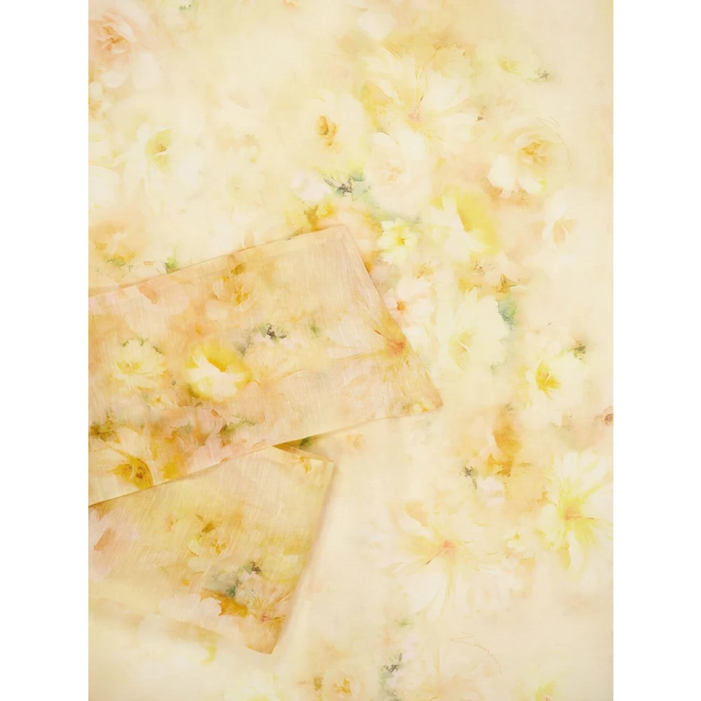 Zimmermann Bloemen lange mouw ceintuur jurk Yellow Dames