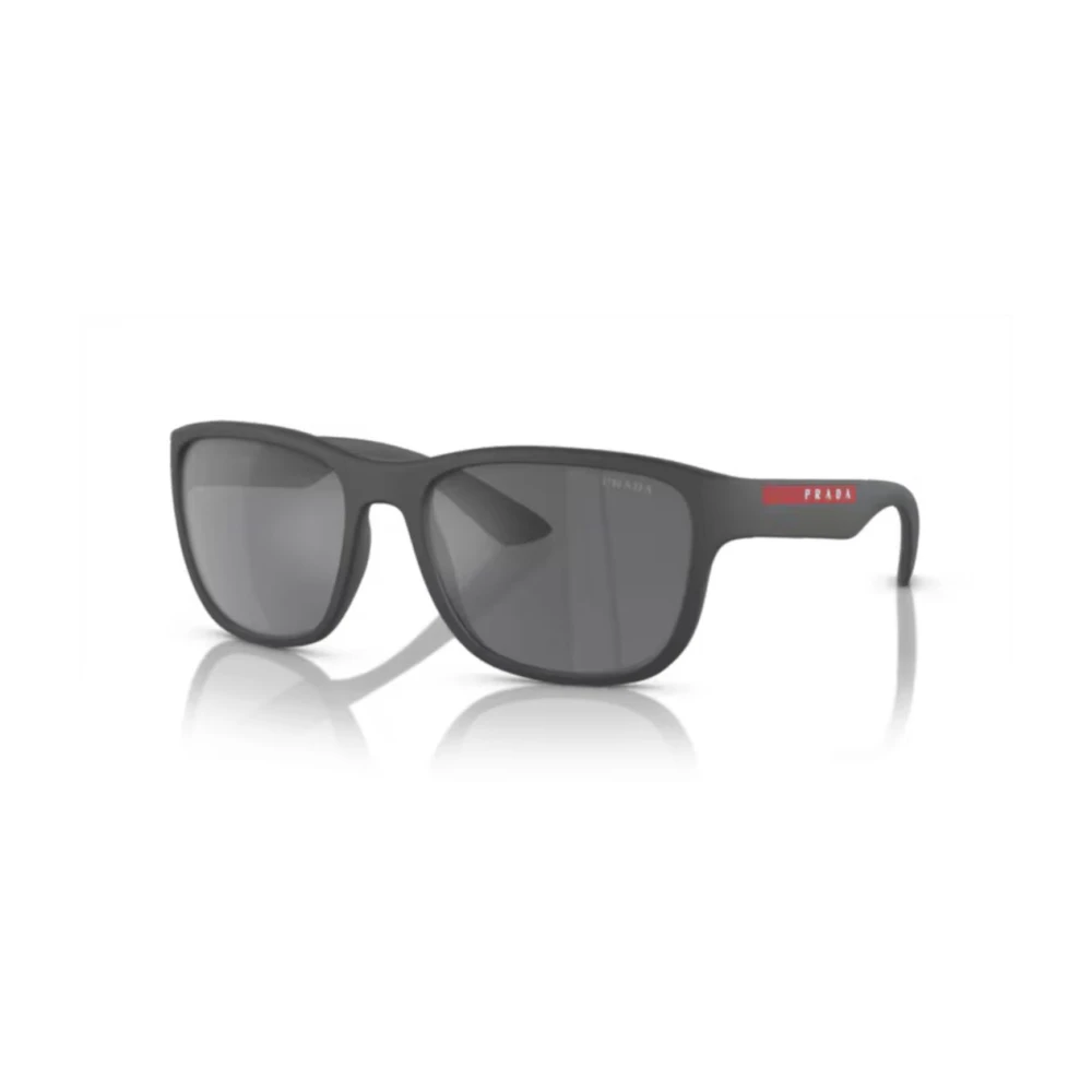 Prada Linea Rossa Man Sunglass PS 01US Active - Frame color: Grey Rubber, Lens color: Grey Mirror Black - Image 6