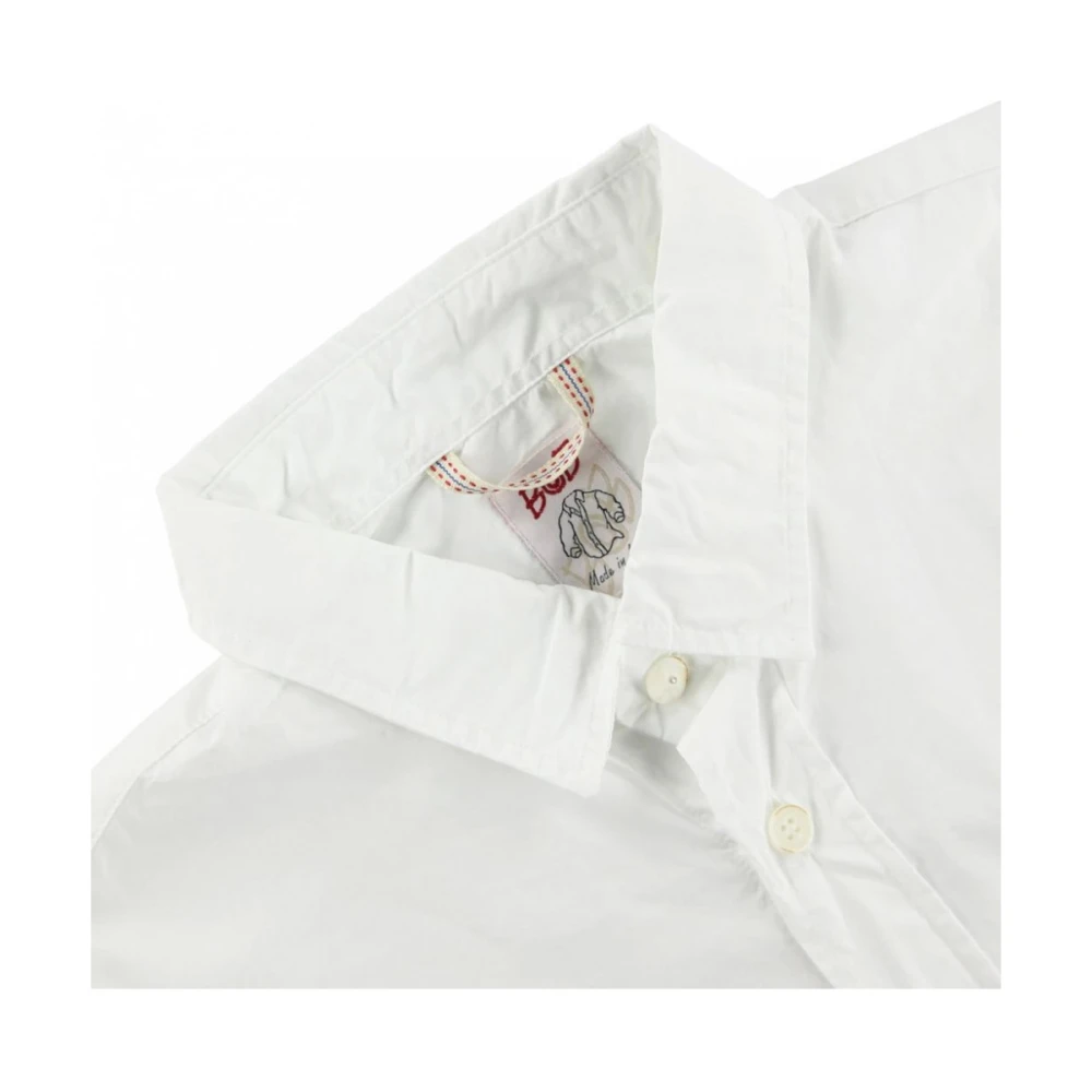 BOB Handgeschilderd wit overhemd White Heren