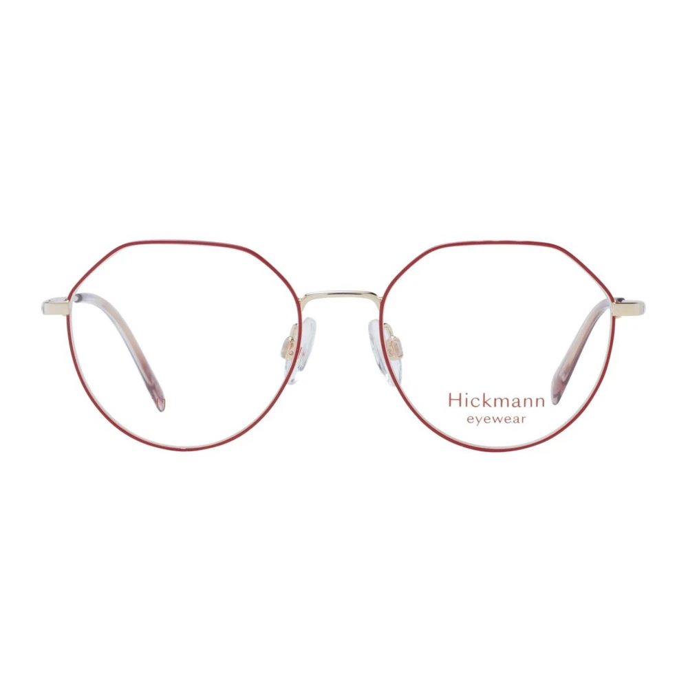 Ana Hickmann Rode Metalen Full-Rim Optische Monturen Red Dames
