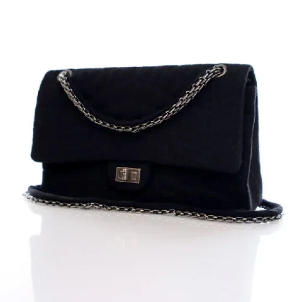 Chanel Vintage Pre-owned Fabric handbags Black Dames