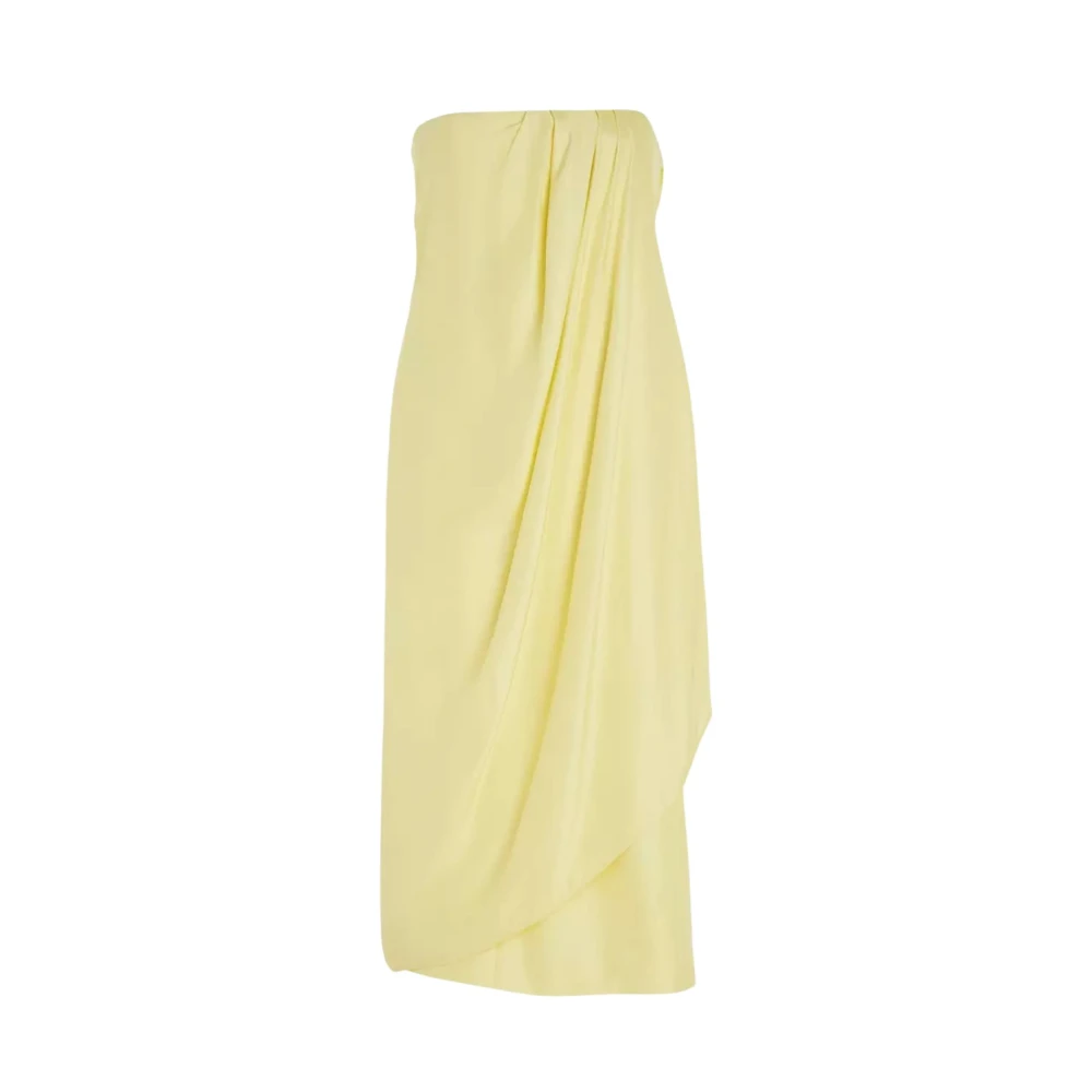 Gauge81 Vrouw Geel Kleedjes Dames, S, Onna Silk Dress