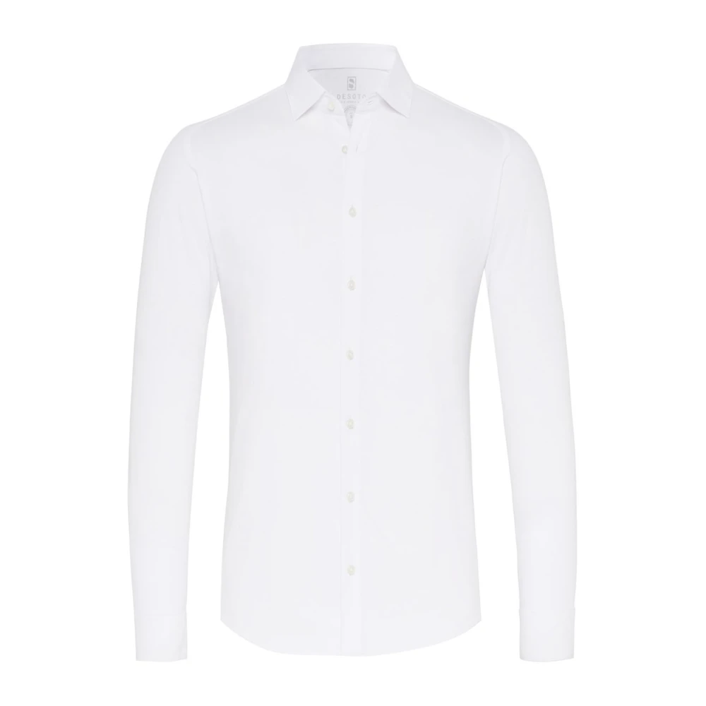 Desoto Mannelijk Wit Overhemden Heren, M, Katoen, Te Overhemdjurk - Slim Fit