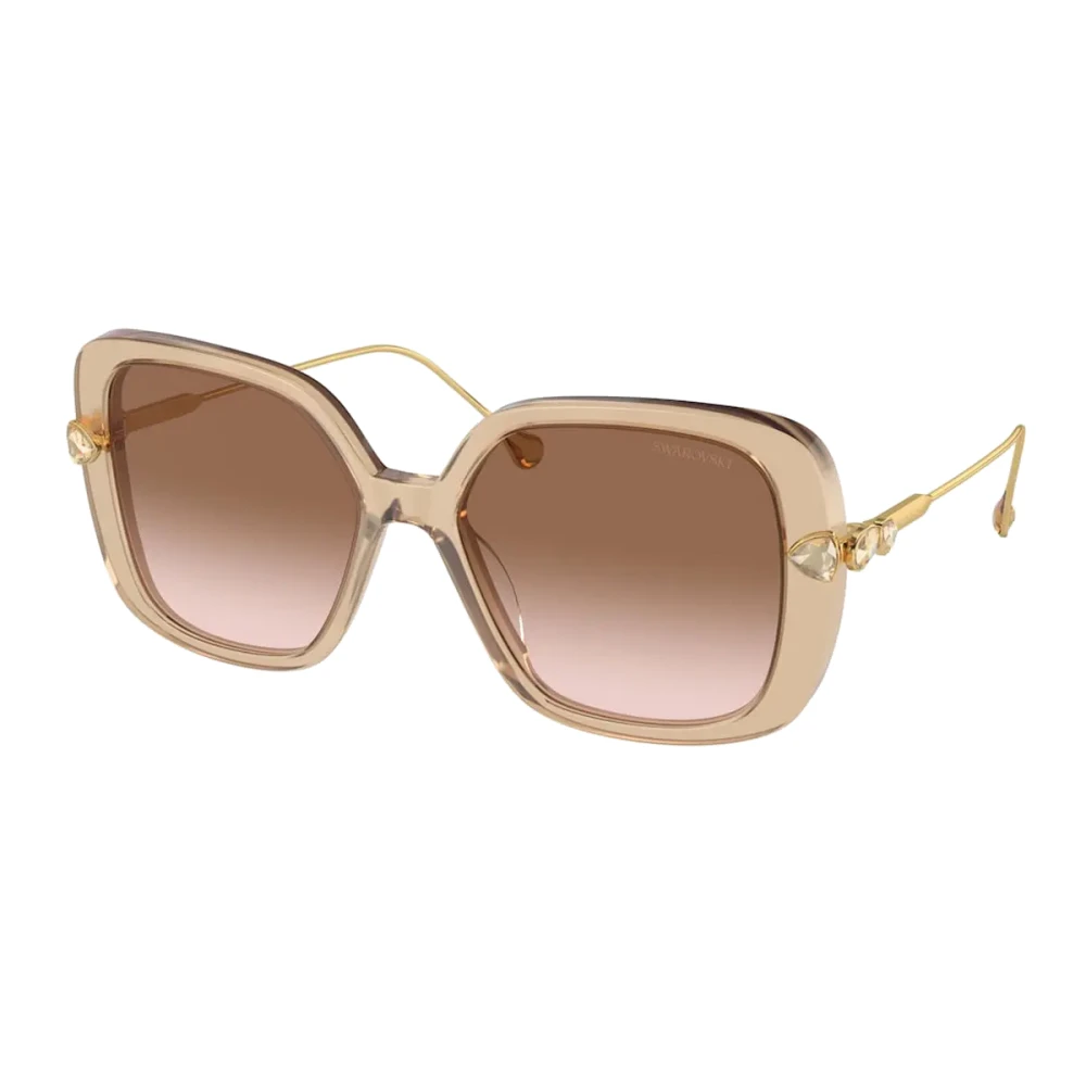 Swarovski Women's Beige Sunglasses, 57 Mm, Transparent Sunglasses Sk6011