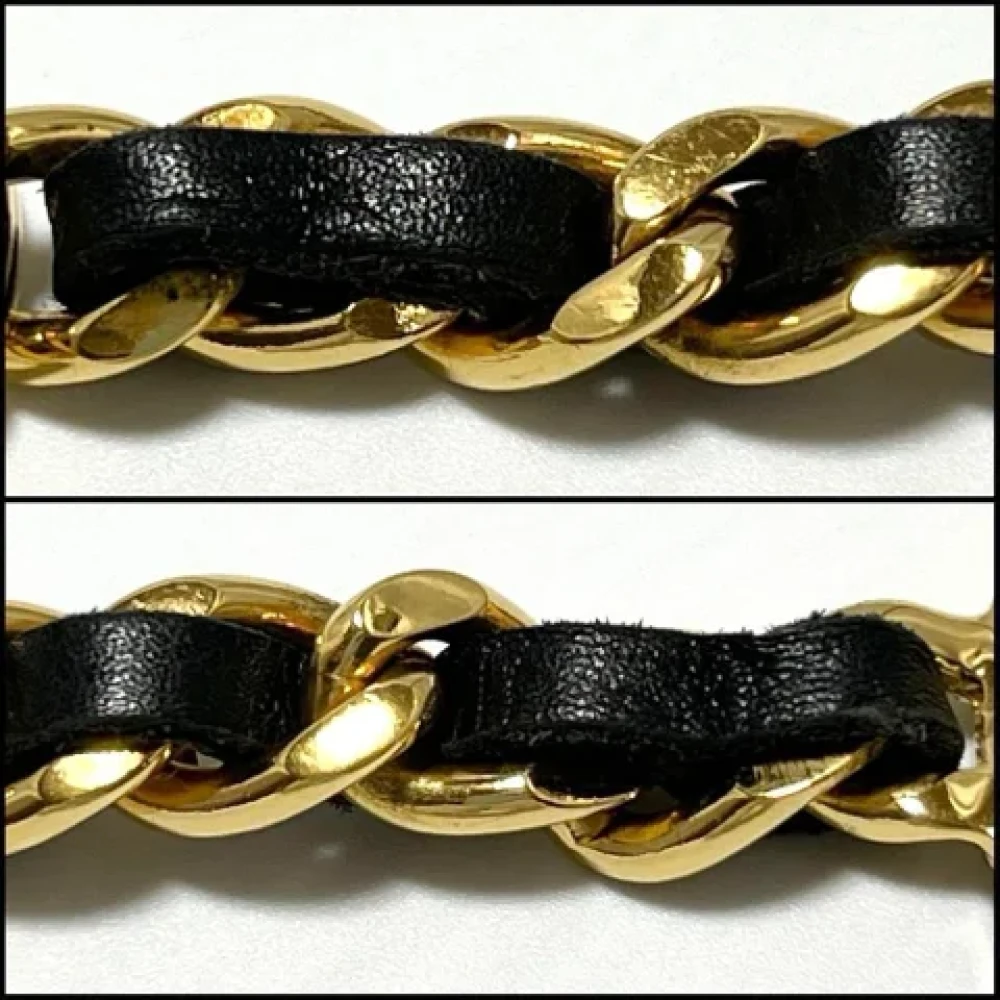 Chanel Vintage Pre-owned Metal chanel-jewelry Black Dames