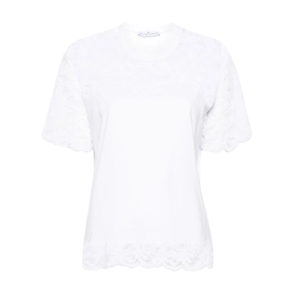 Ermanno Scervino Witte T-shirts en Polos White Dames