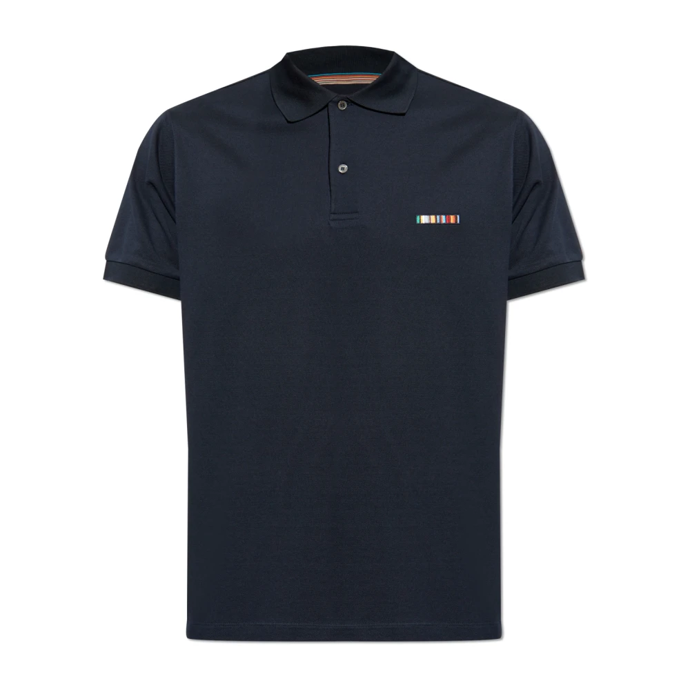 Paul Smith Katoenen polo Blue Heren