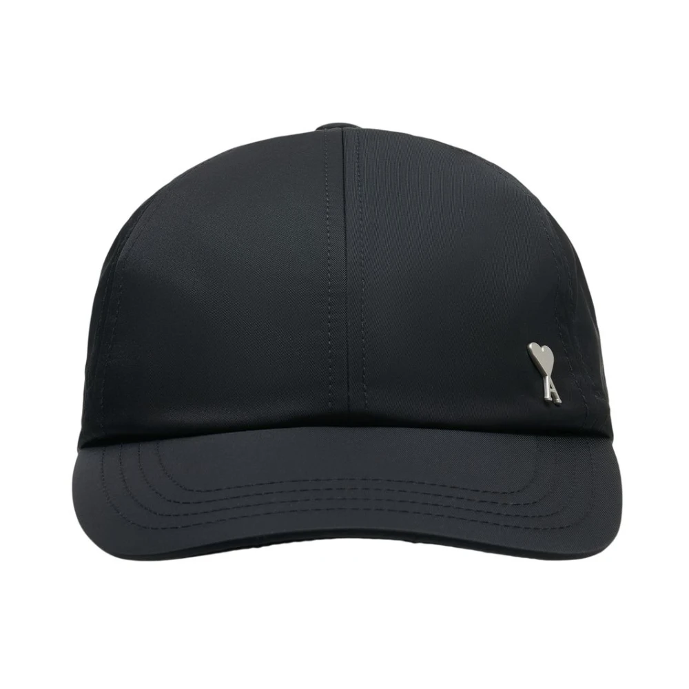 Ami Paris Unisex Svart De Coeur Stud Cap