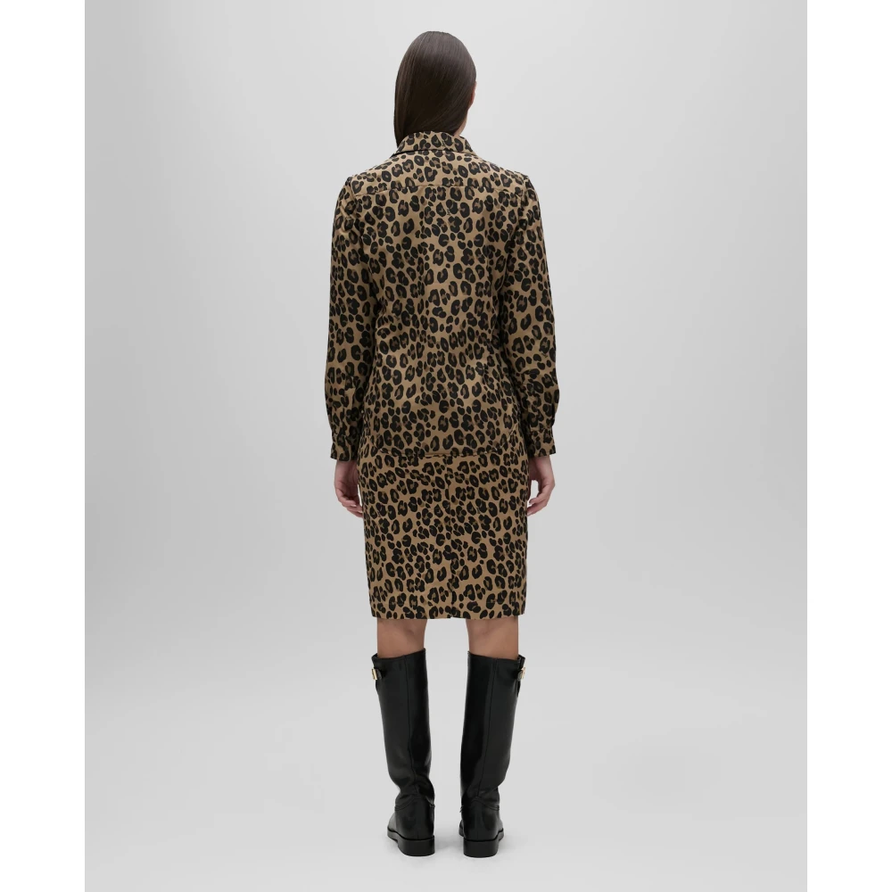 Aspesi Overhemd met luipaardprint Brown Dames