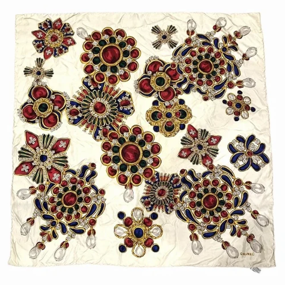Chanel Vintage Pre-owned Canvas scarves Multicolor Dames