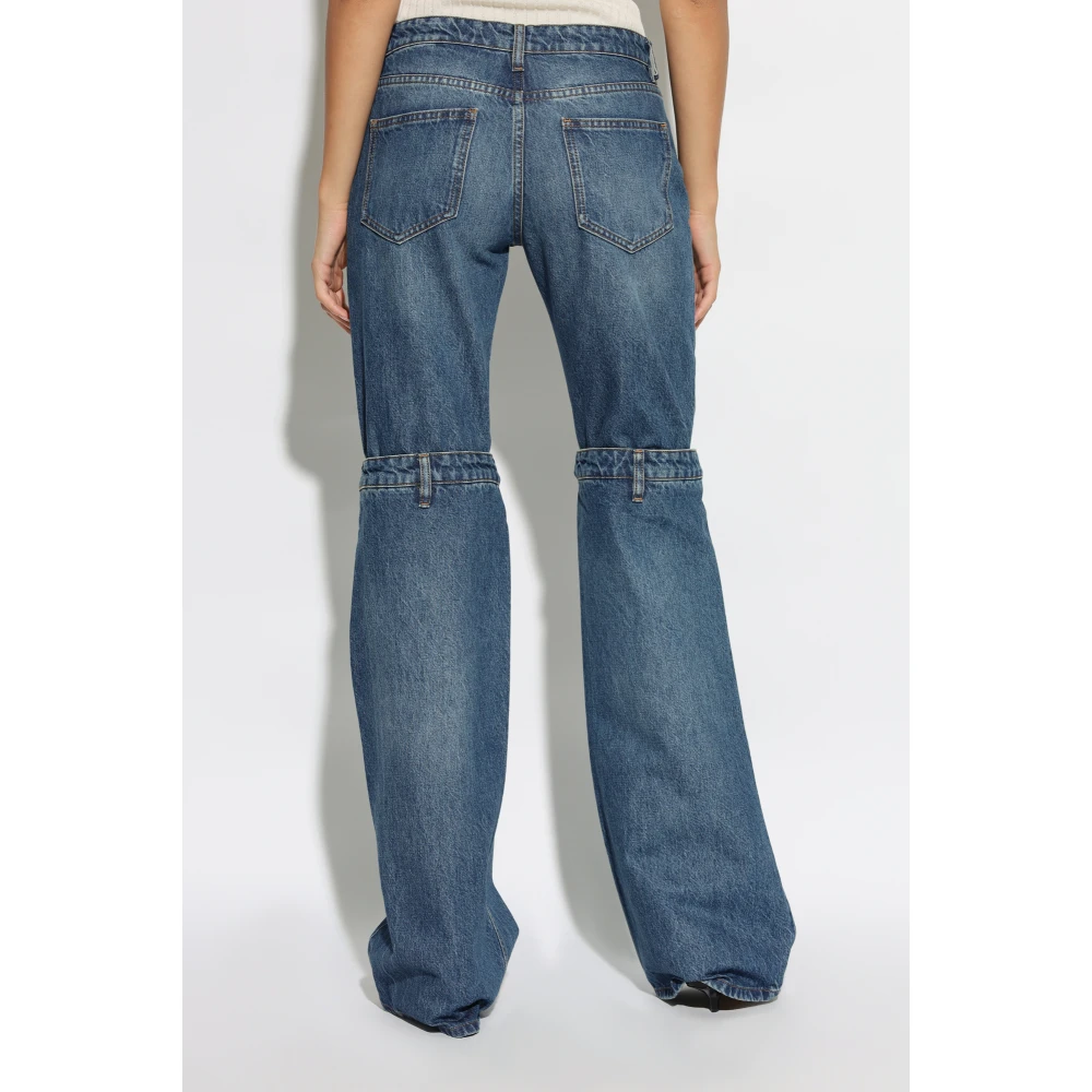 Coperni Jeans met decoratieve benen Blue Dames