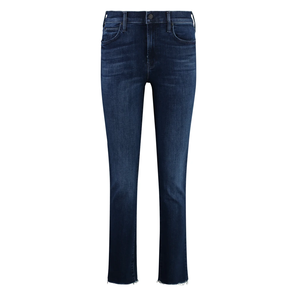 Mother Frasig fåll cropped jeans Blue, Dam