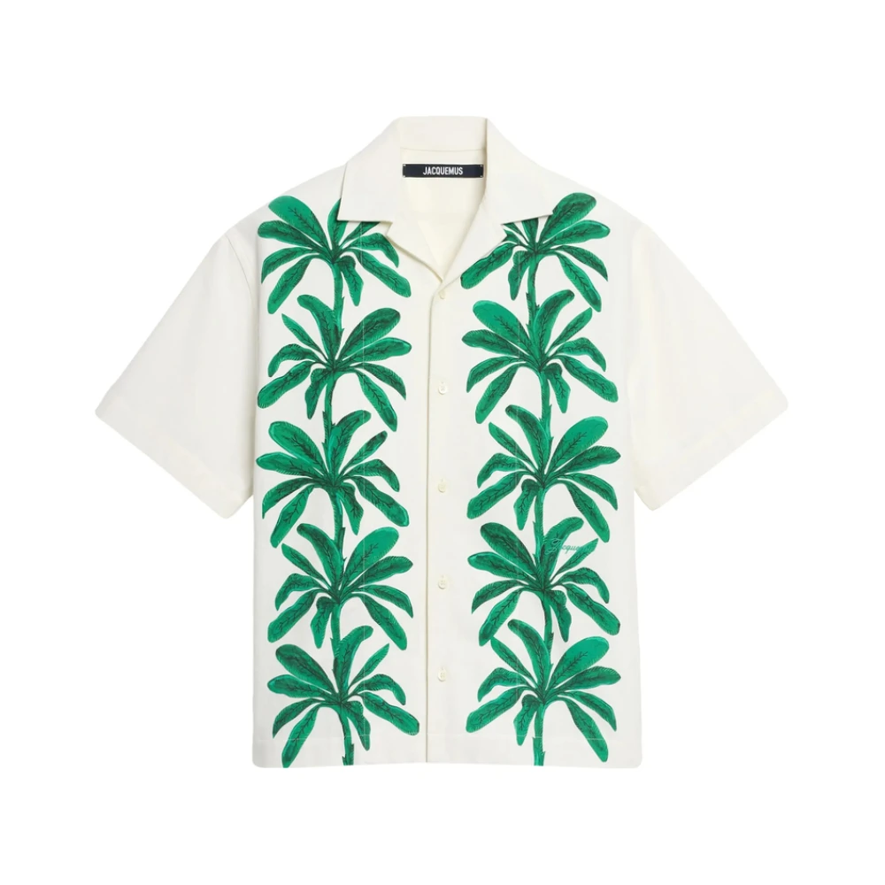 Jacquemus Beige Palmboomprint Shirt Multicolor Heren
