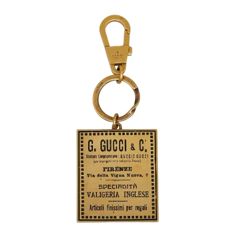 Gucci Vintage Pre-owned Metal key-holders Yellow Dames
