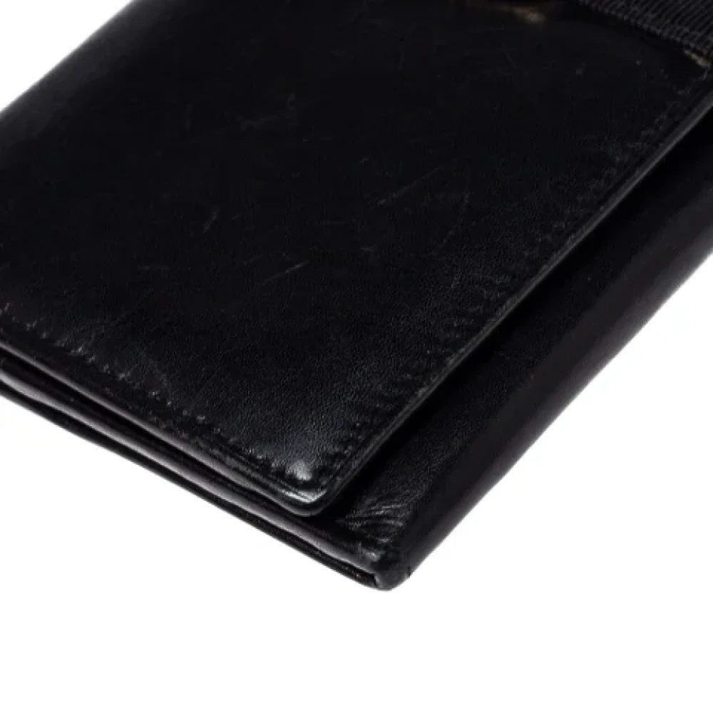 Salvatore Ferragamo Pre-owned Leather wallets Black Dames