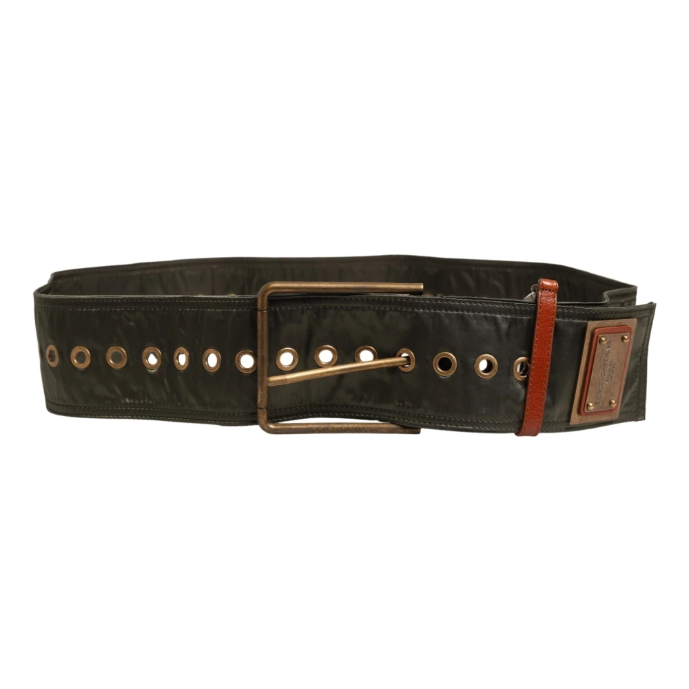 Dolce & Gabbana Homme Noir Accessoires, Taille: 90 Cm Calf Leather Belt