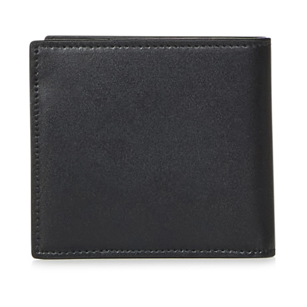 alexander mcqueen Zwarte Bi-Fold Portemonnee met Graffiti Print Black Heren