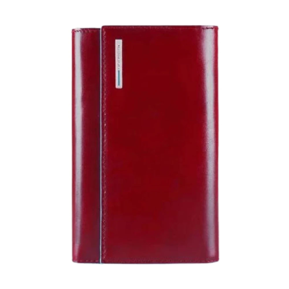 Piquadro Women's Red Leather Credit Card Wallet - Wallets & Cardholders - One Size - Accessories