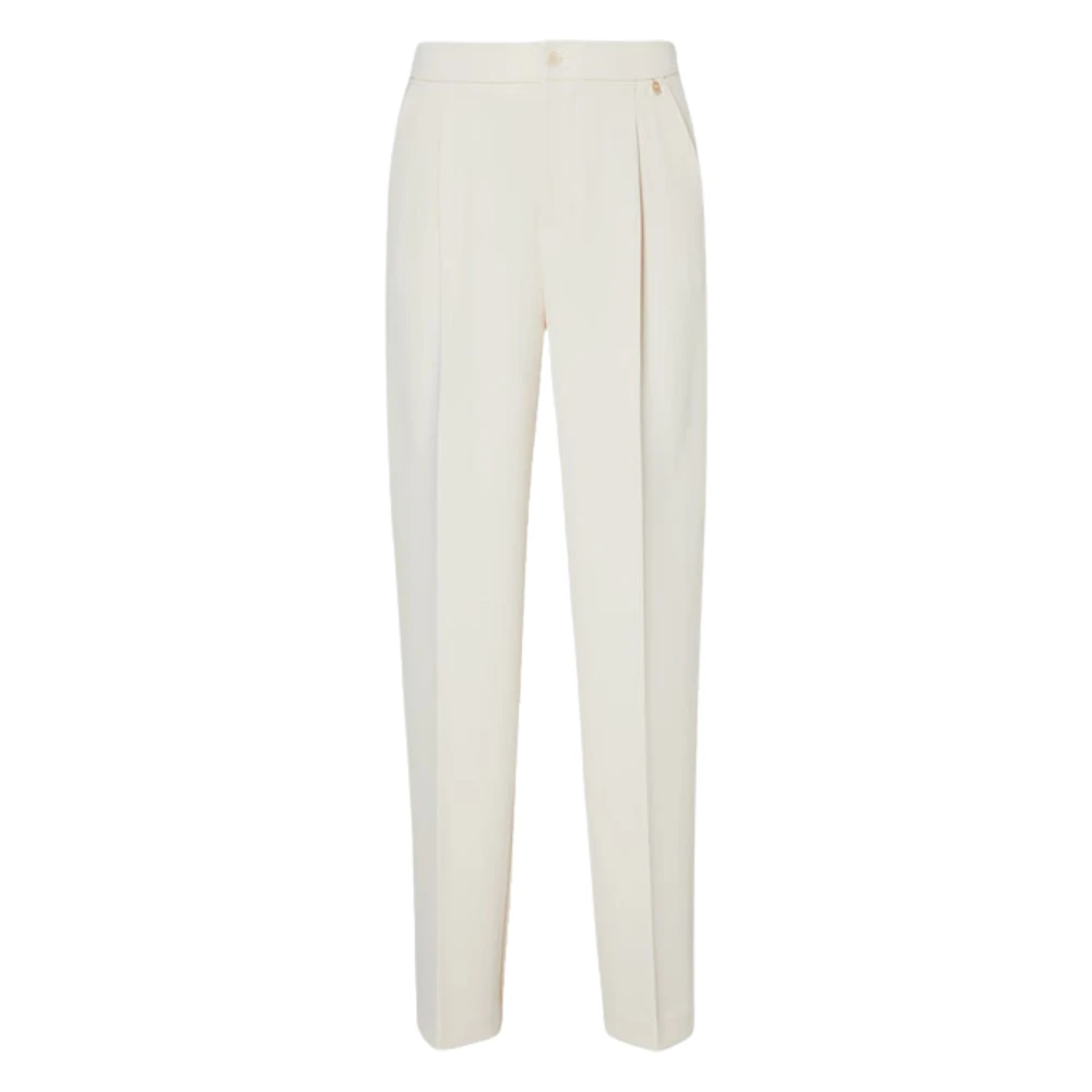 Liu Jo Crème Chino Broek met Elastiek Beige Dames