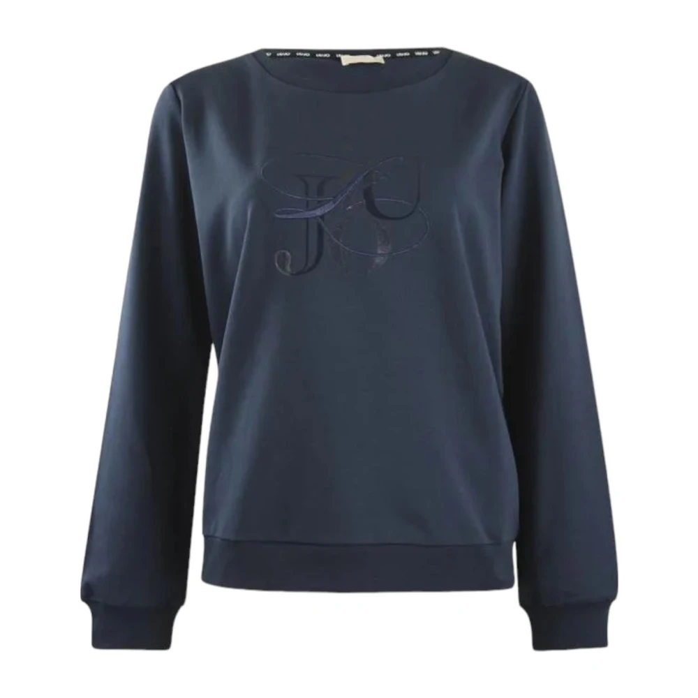 Liu Jo Crew Neck Sweatshirt Blue Dames