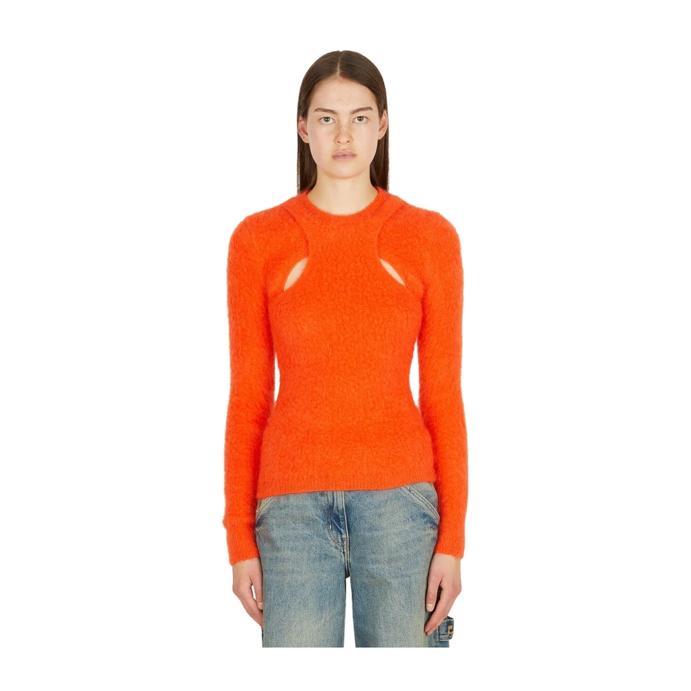 Isabel Marant Rundhalsad stickad tröja Orange, Dam