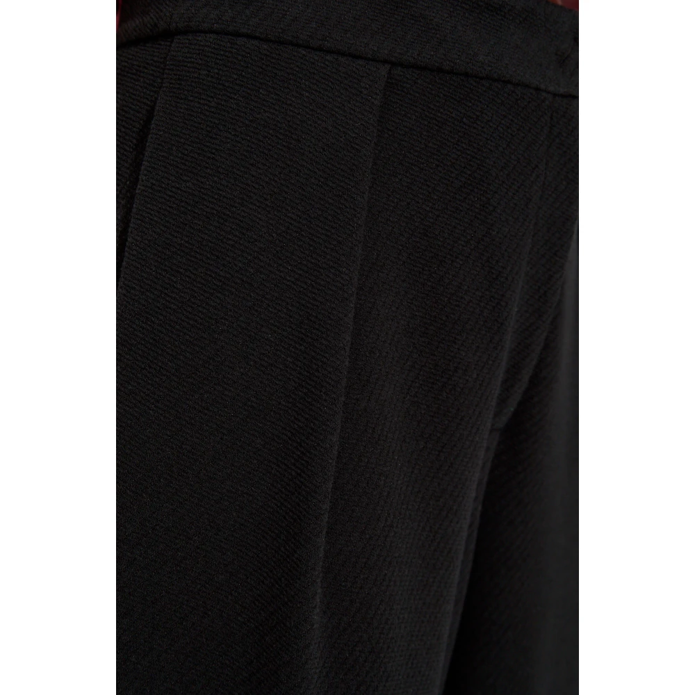 Emporio Armani Broek met toelopende pijpen Black Dames