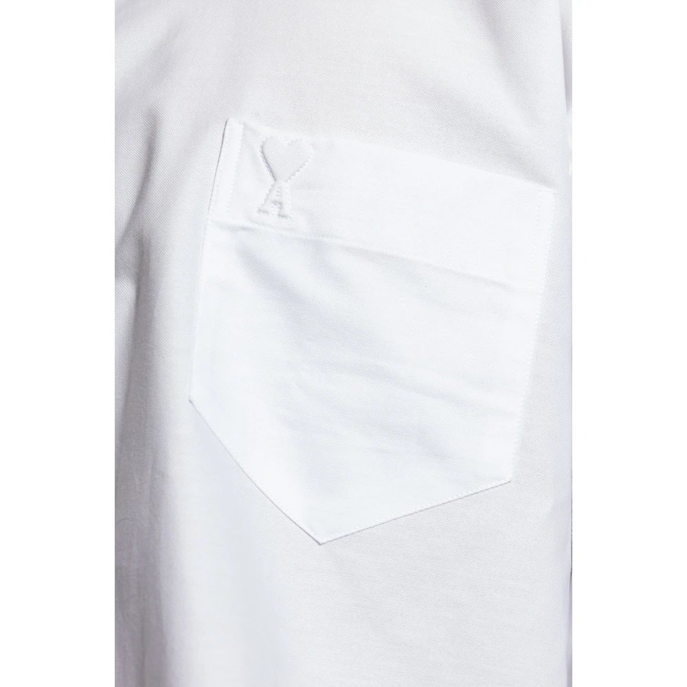 Ami Paris Shirt met logo White Heren
