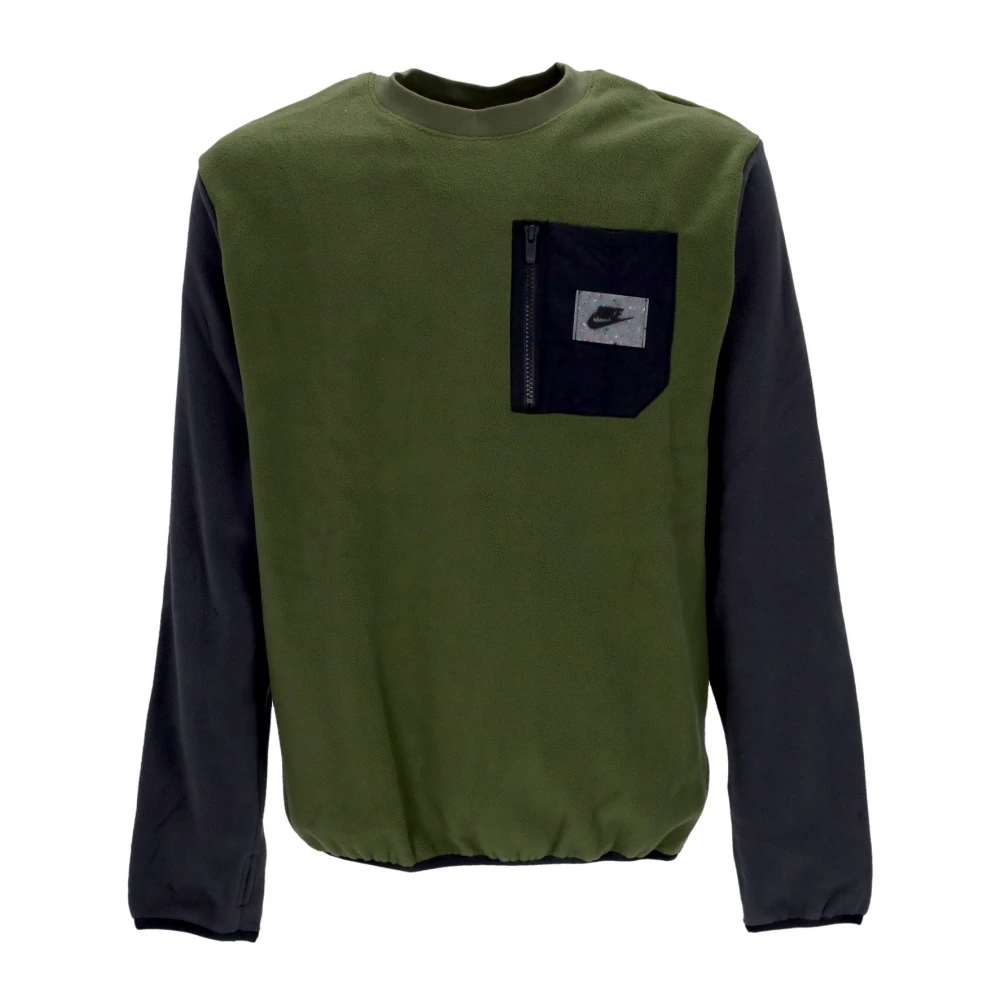 Nike Therma-Fit Polar Fleece Crewneck Sweatshirt Green Heren