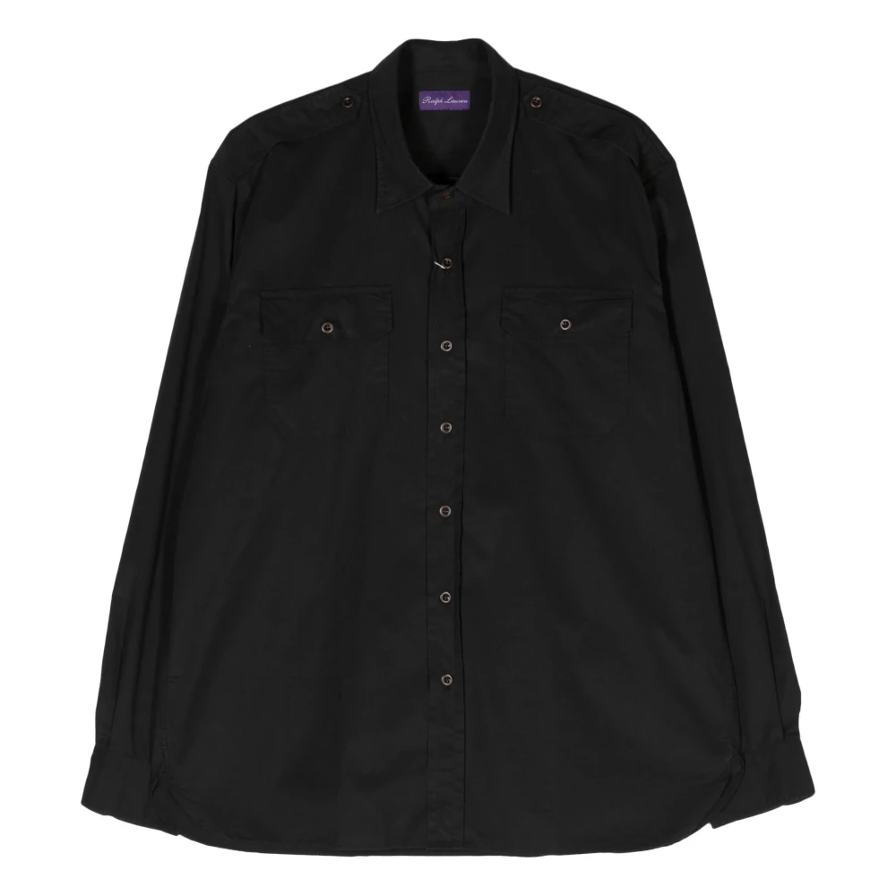 Ralph Lauren Sportshirt met lange mouwen Black Heren
