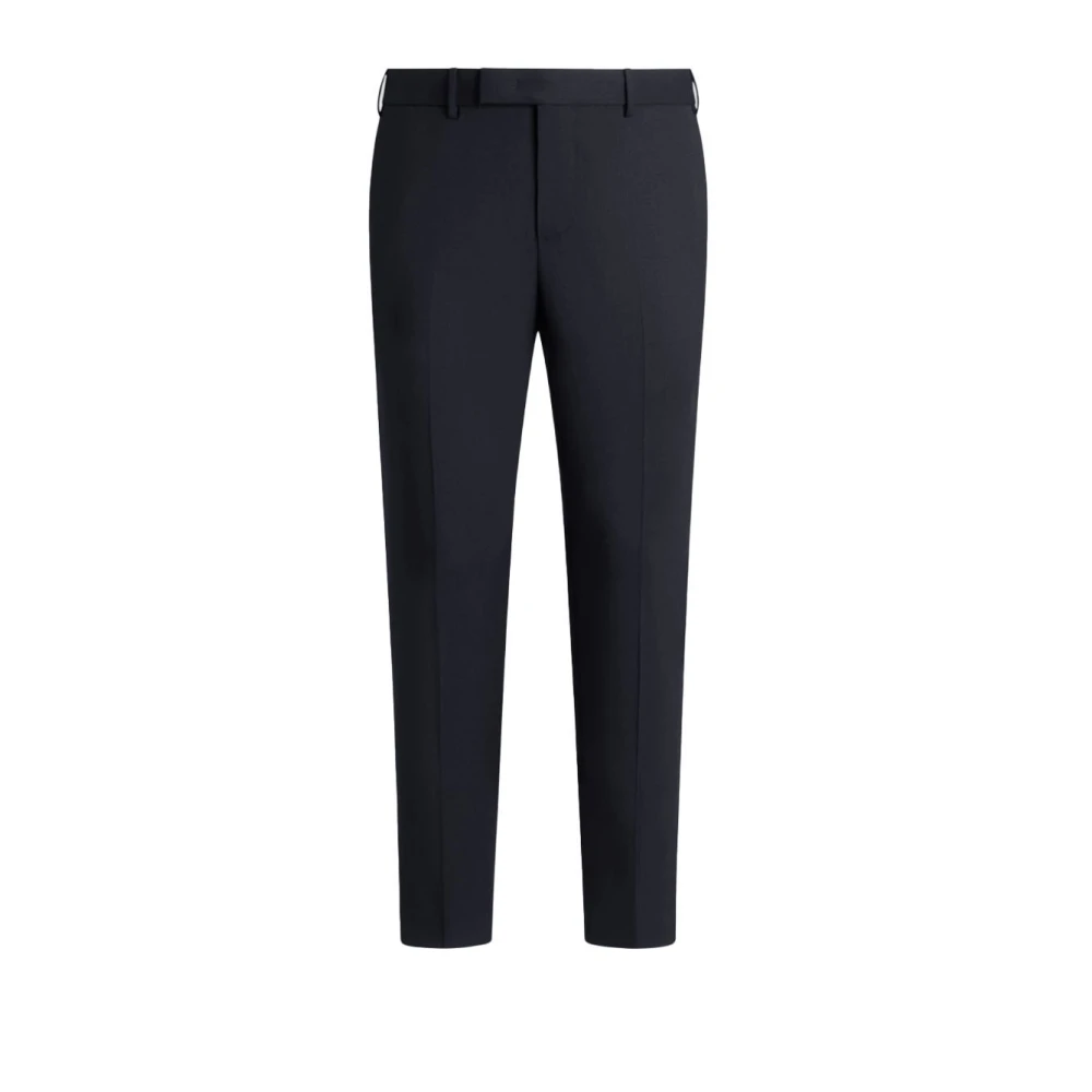 PT Torino Elegante Wol Skinny Enkellange Broek Blue Heren