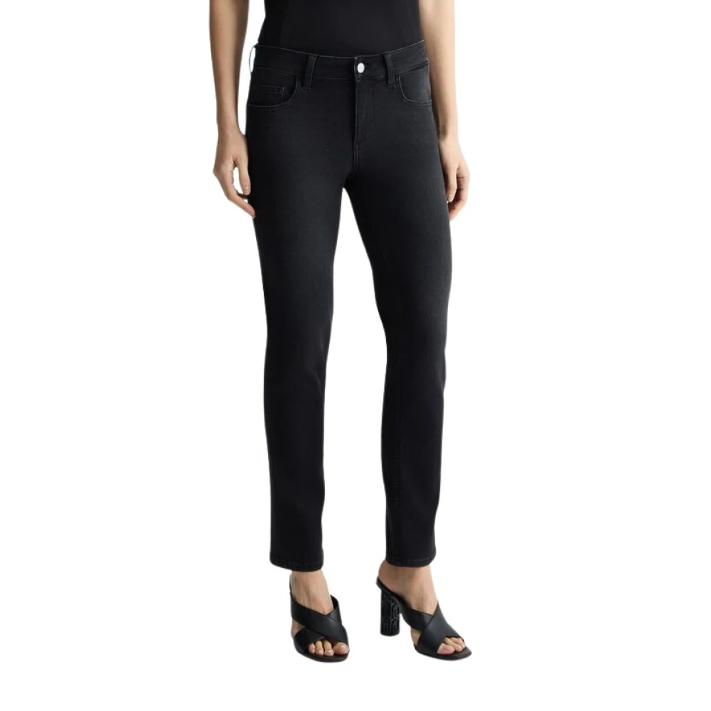 Liu Jo Vrouw Zwart Slim-Fit Broeken