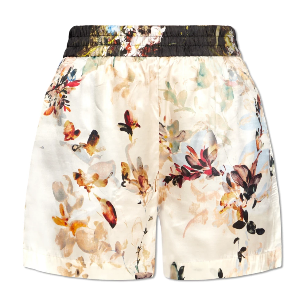 Munthe Flatterende loszittende zijden shorts Multicolor Dames