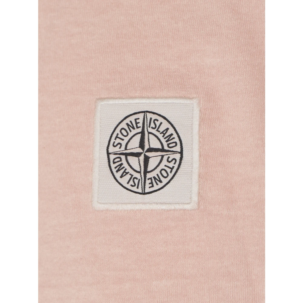 Stone Island Roze T-shirts en Polos Pink Heren