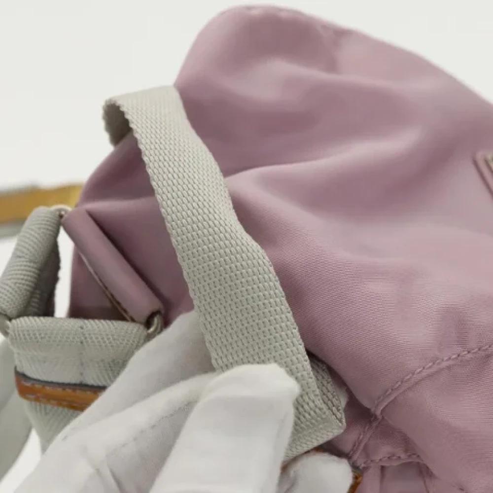 Prada Vintage Pre-owned Nylon backpacks Pink Dames