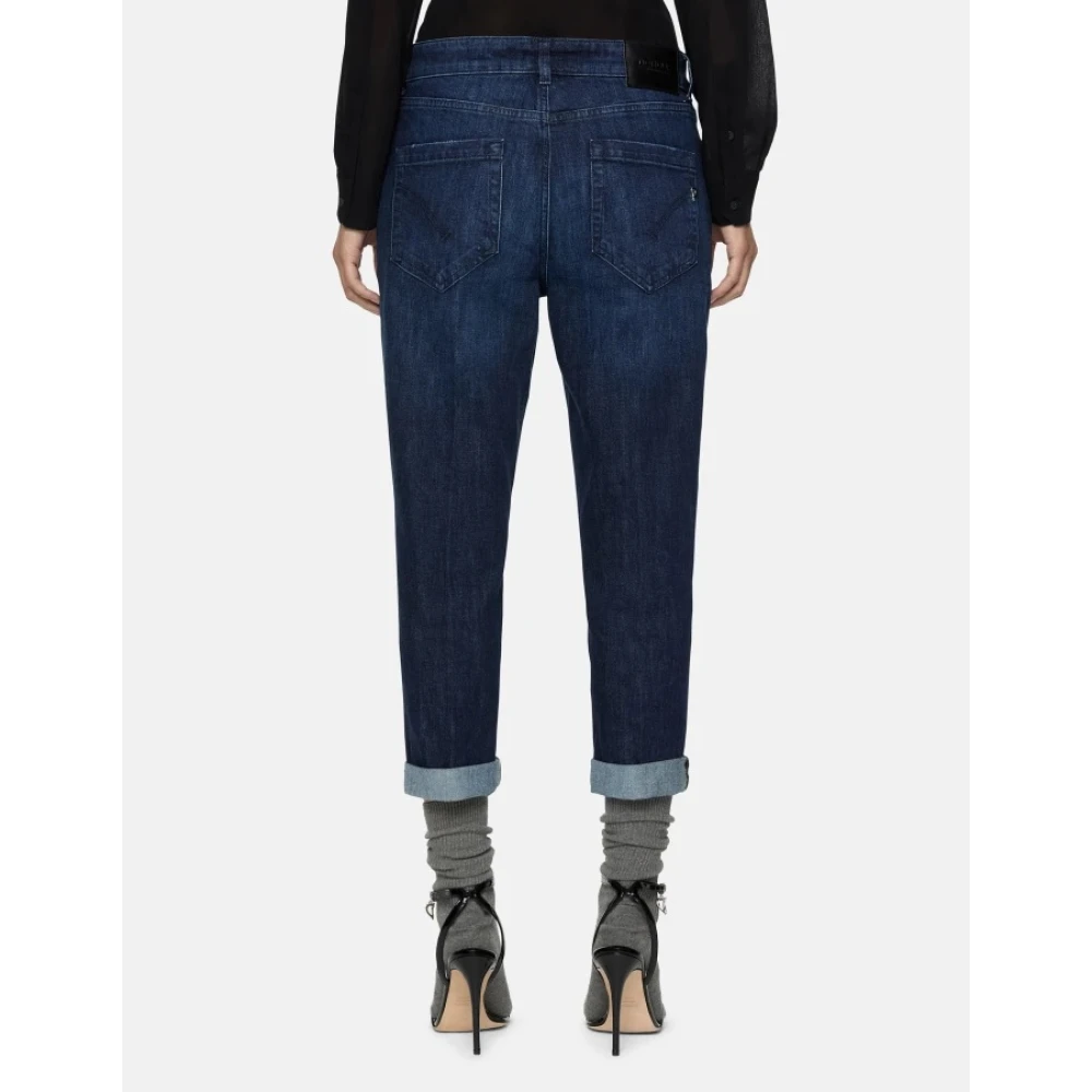 Dondup Losse Denim Stretch Jeans Blue Dames