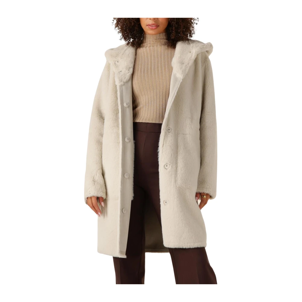 Beaumont Damen Beige Mäntel, Mgröße: