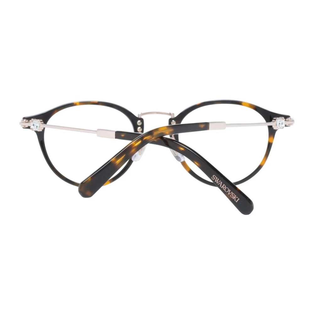 Swarovski Bruine Ovale Plastic Optische Monturen Brown Dames