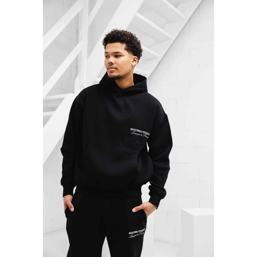 Quotrell Zwart Heren Trainingspak Hoodie Lange Mouw Black Heren